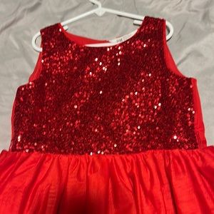 H & M girls Red Holiday Dress